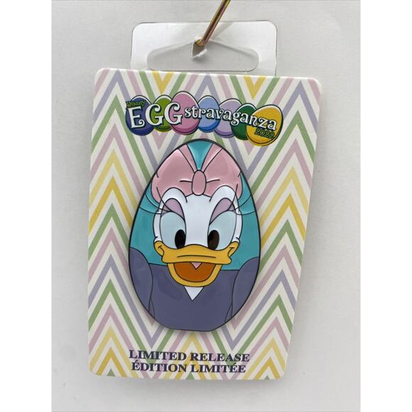 Disney Parks Pin Daisy Duck Happy Easter Egg 2022 EGGstravaganza LR Trading Pin - Picture 1 of 4